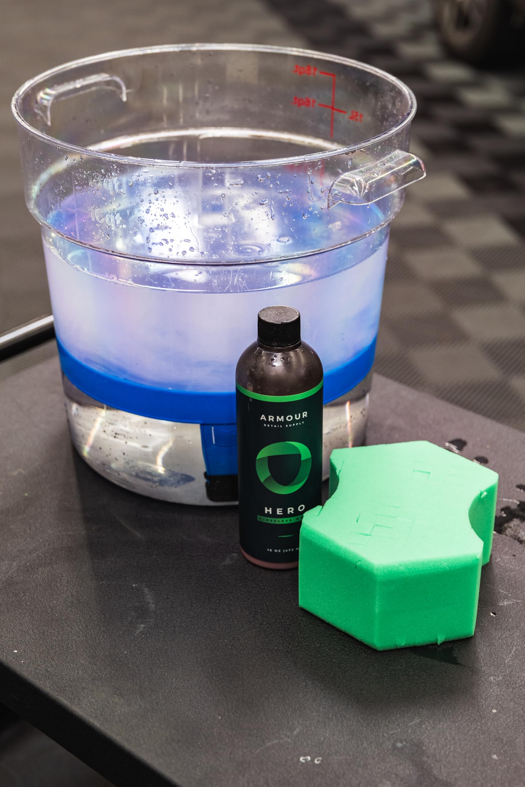 Armour Detail Supply - Villain Sponge - Ergonomically-Designed Foam Designed for Rinseless and Bucket Washes; Soft, Durable Foam Picks Up Dirt for A Scratch-Free Finish - Image 3