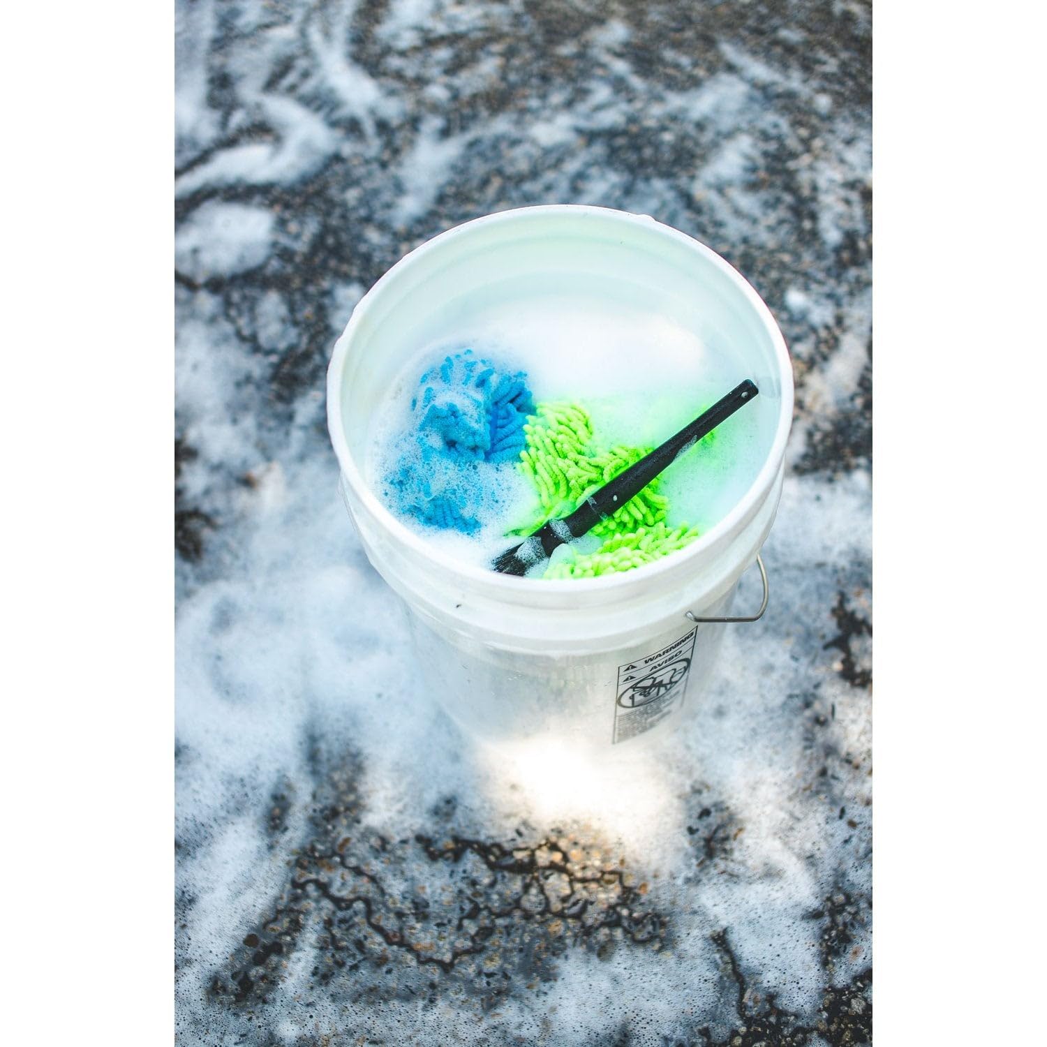 Detail Factory - Boar Hair Detailing Brush Short-Handle + Long-Handle Combo Kit - Comfortable Grip and Heavy-Duty Scrubbing - Orange - Image 4