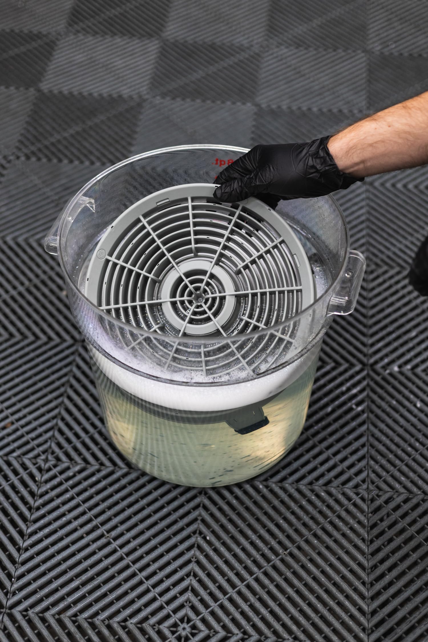 Detail Factory - Clean Screen Bucket Filter – Grit Guard for 5 Gallon Bucket, Car Wash Bucket Dirt Trap Insert – Prevent Scratches & Swirls – Octane Avalanche - Image 5