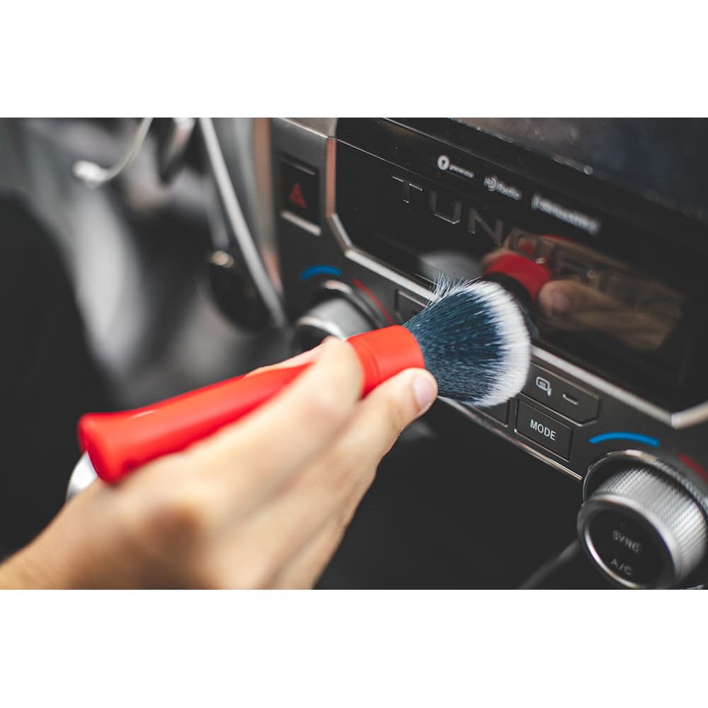 Detail Factory Ultra-Soft Detailing Brush Set, Comfortable Grip and Scratch-Free Cleaning for Exterior, Interior Panels, Emblems, Badges, Gauge Cluster, Infotainment Screen - Image 4