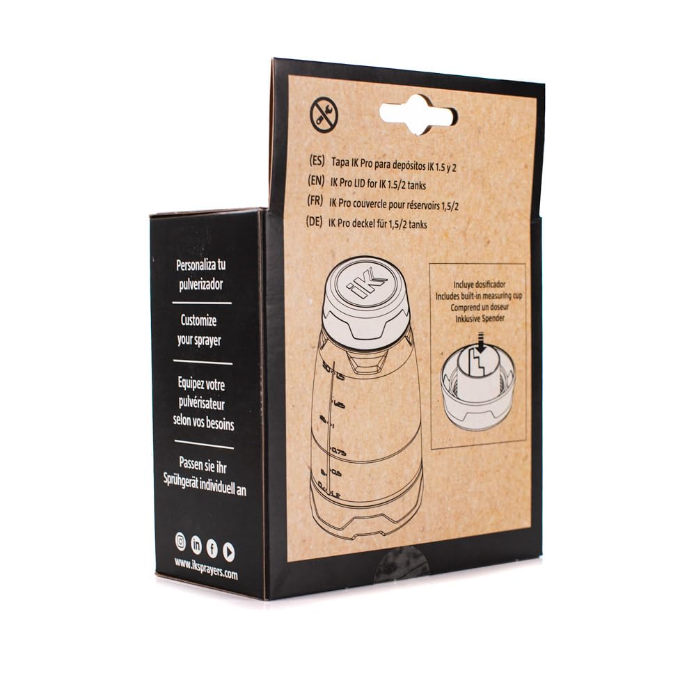 iK - Pro Lid - Integrated Measuring Markers - Precise Application & Mixture Storage for Product and Water Savings - Image 4