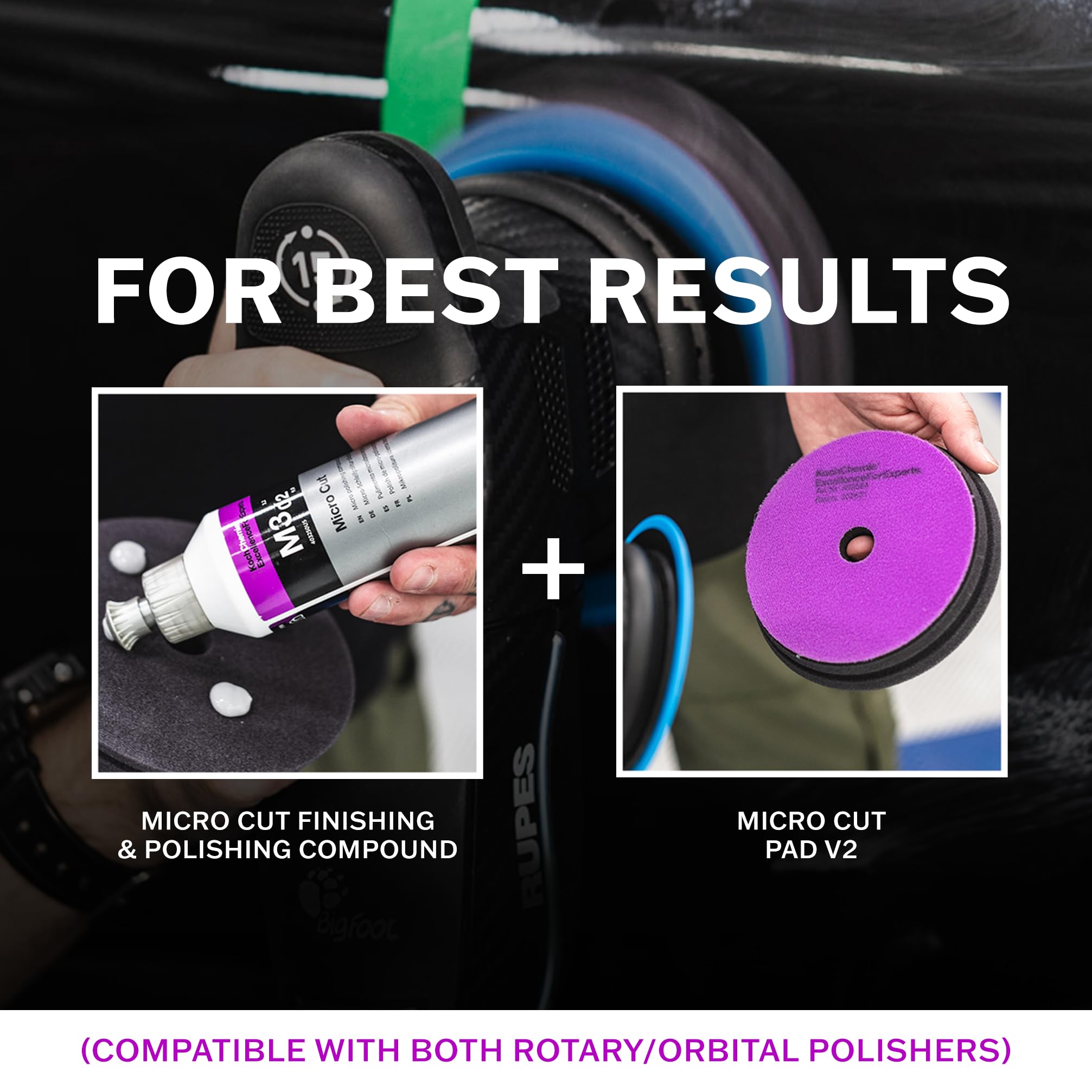 Koch-Chemie - Micro Cut Polishing Compound - Silicone Oil-Free; Permanent Removal of Holograms, Fine Scratches, and Sanding Marks to P3000 Grain Size; High Gloss Finish (250 milliliters) - Image 9