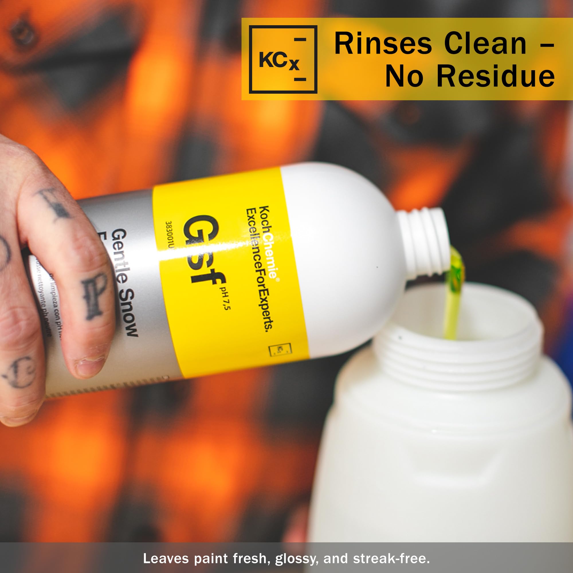 KOCHCHEMIE Gentle Snow Foam - pH Neutral Pre-Cleaning; Works With Foam Cannons & Sprayers; Manual Washing Shampoo; Safe on Existing Wax & Sealed Surfaces; Unique Cherry Fragrance (1 Liter) - Image 5