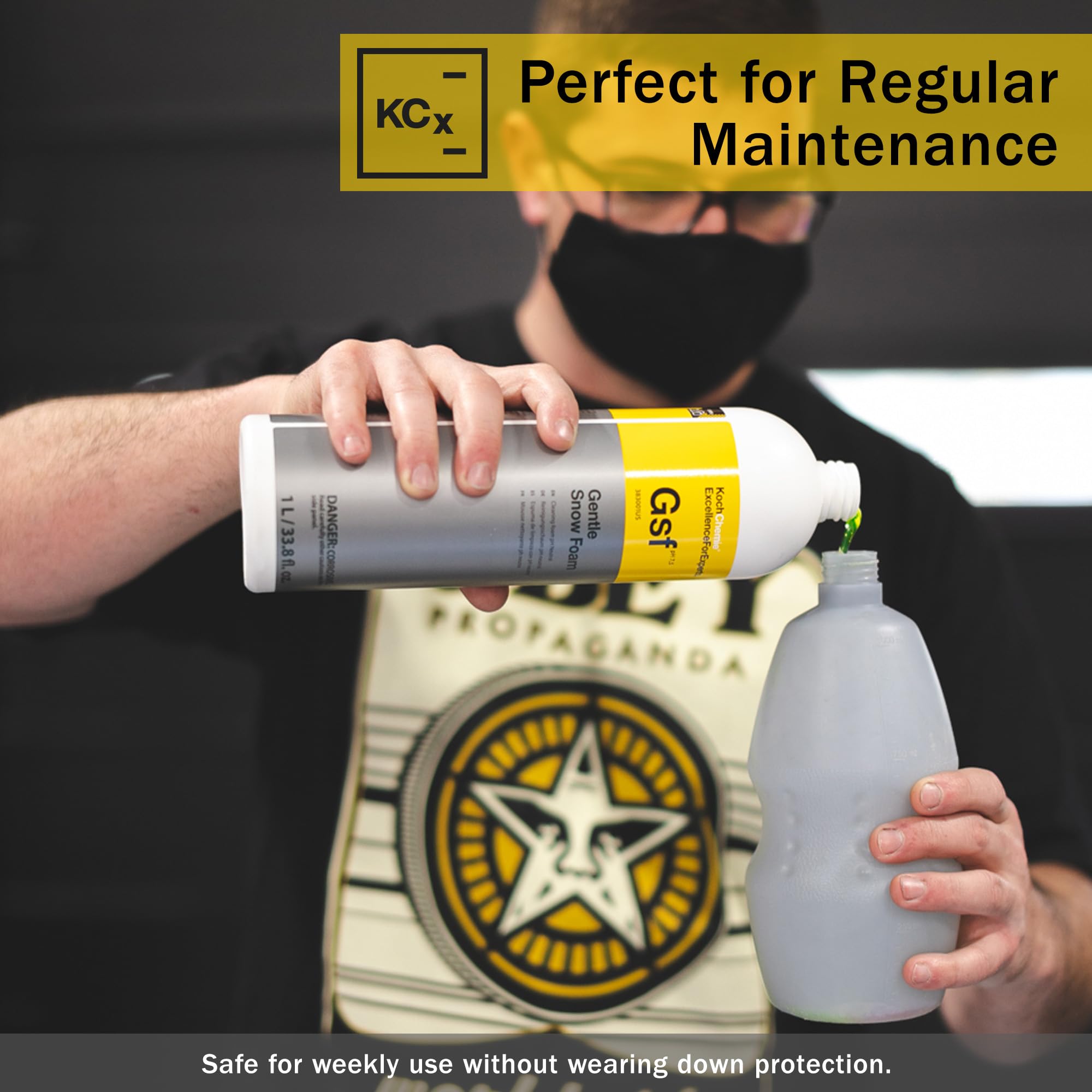 KOCHCHEMIE Gentle Snow Foam - pH Neutral Pre-Cleaning; Works With Foam Cannons & Sprayers; Manual Washing Shampoo; Safe on Existing Wax & Sealed Surfaces; Unique Cherry Fragrance (1 Liter) - Image 7