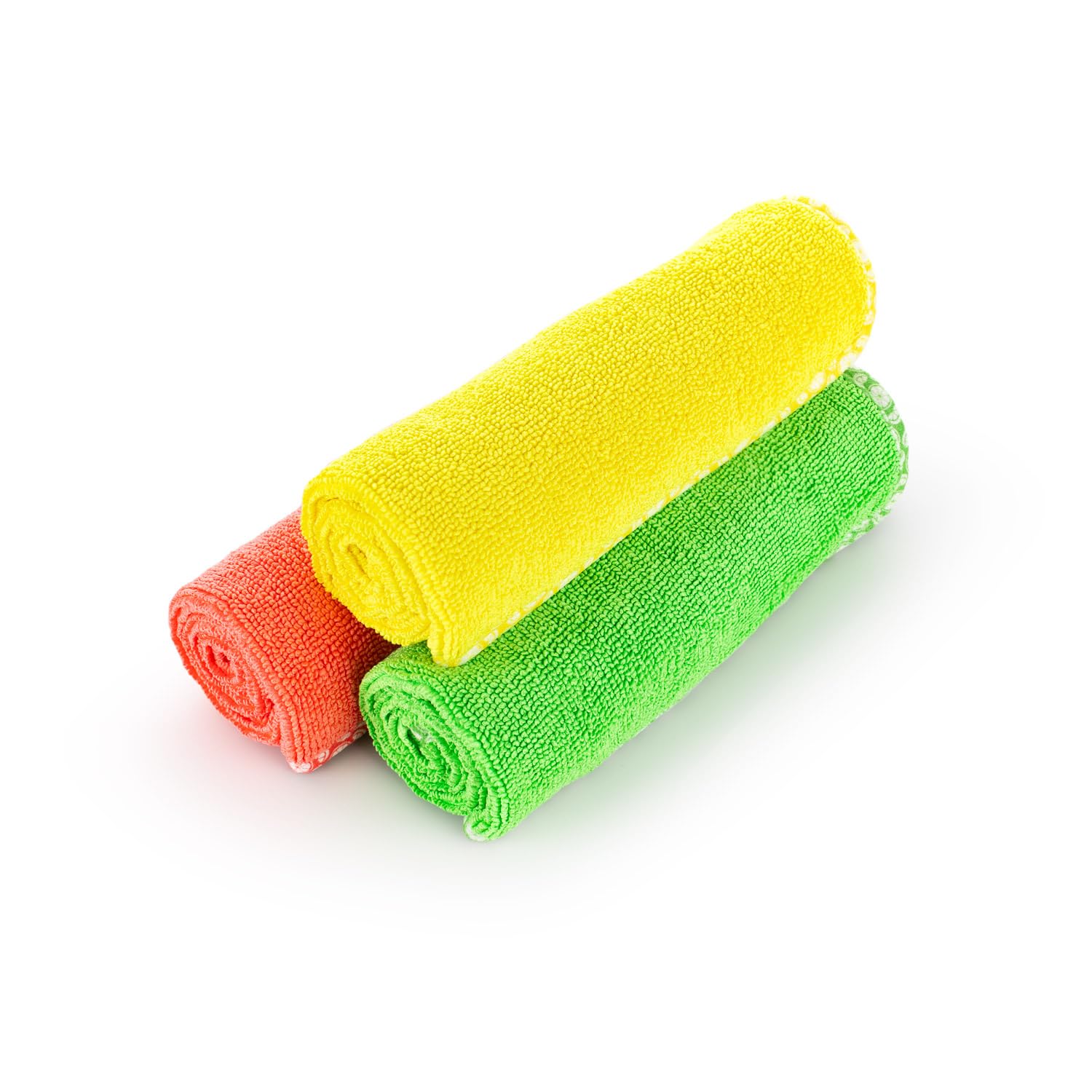 The Rag Company - Citrus Twist - Microfiber Towels for Cars Detailing 3 Pack - Premium 70/30 Blend, Twist Loop Weave, Buttersoft Suede Edge, Vibrant Citrus Print - Image 4