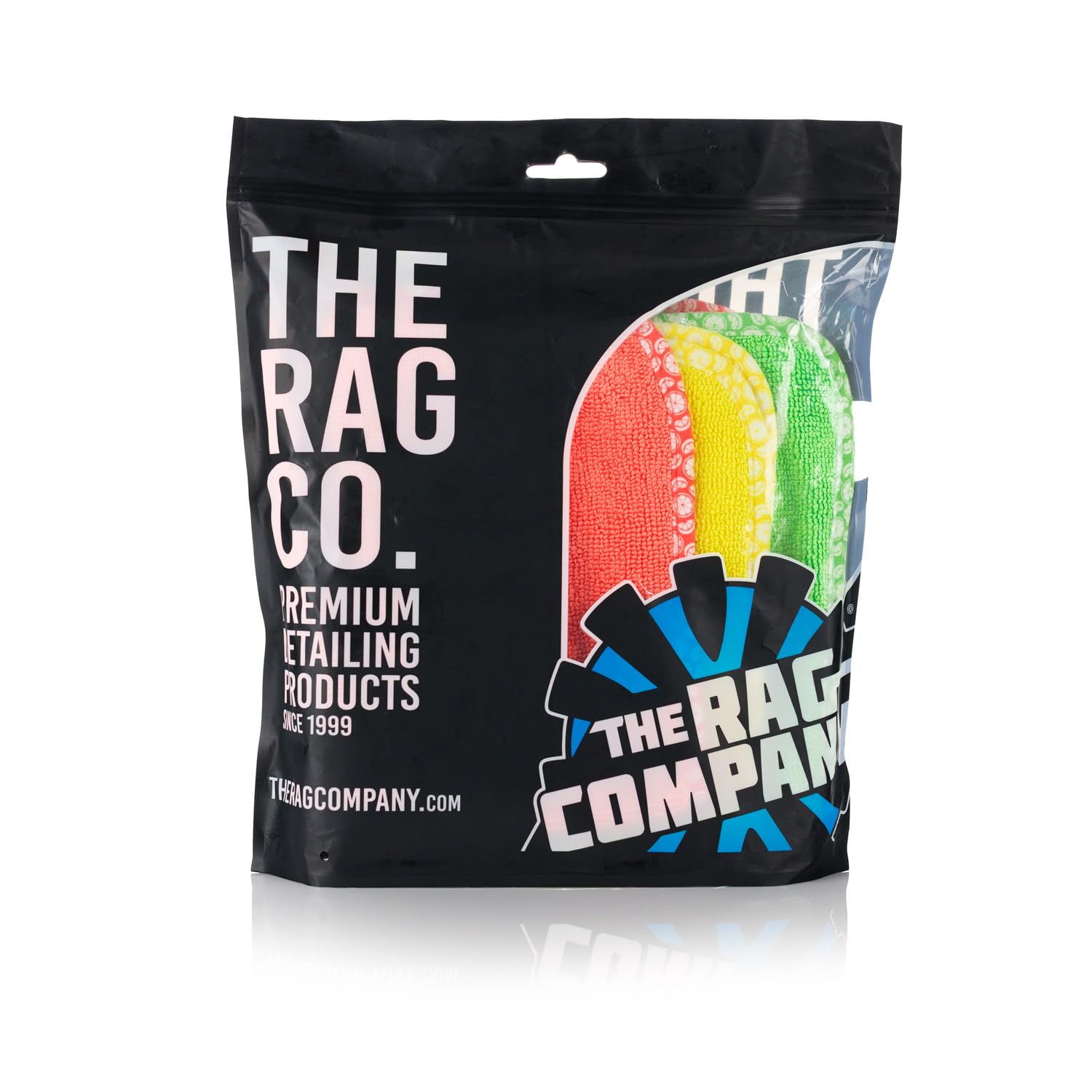 The Rag Company - Citrus Twist - Microfiber Towels for Cars Detailing 3 Pack - Premium 70/30 Blend, Twist Loop Weave, Buttersoft Suede Edge, Vibrant Citrus Print - Image 5