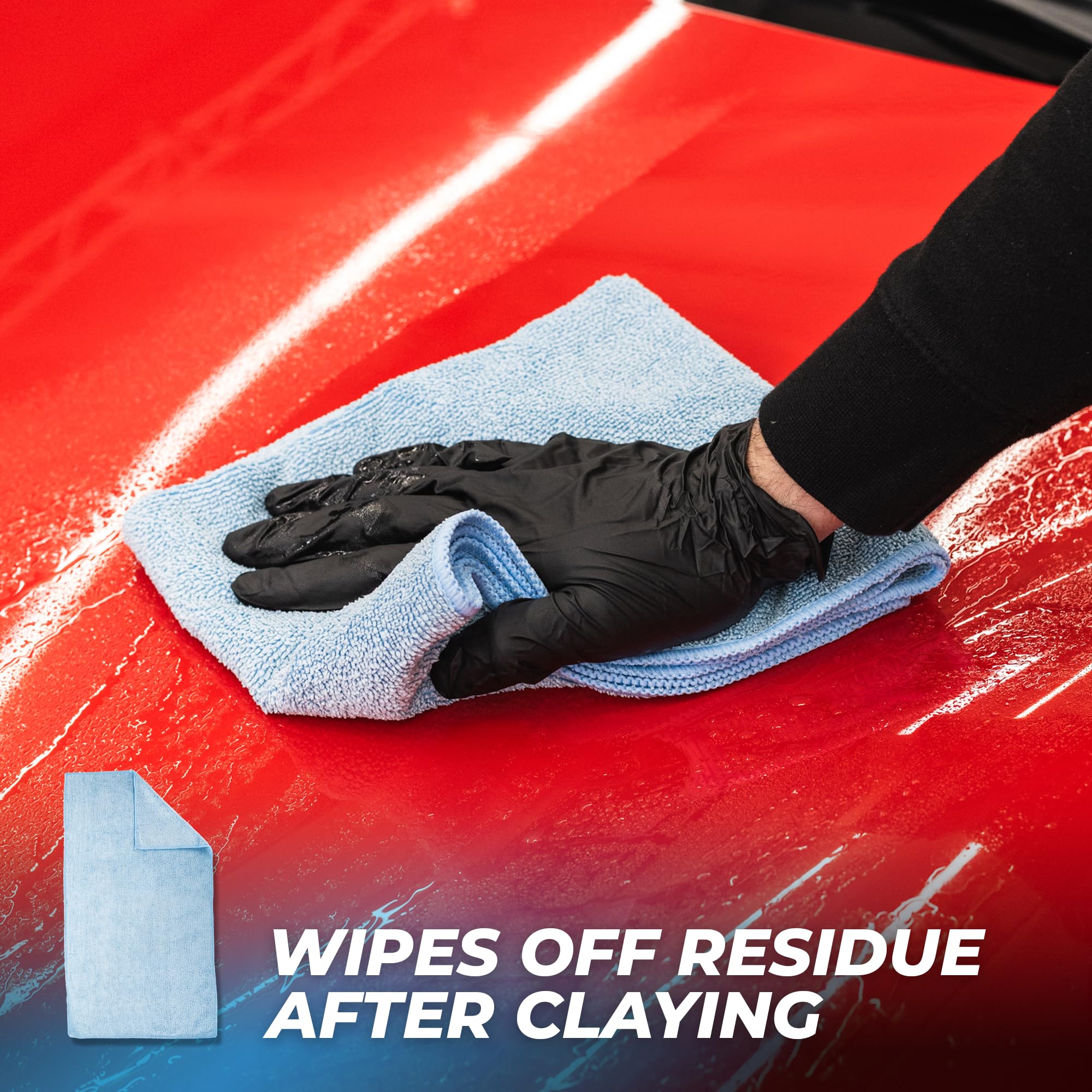 The Rag Company - Clay Bar Starter Kit - Surface Prep Kit for Cars, Trucks, SUVS & More - Includes 2 Premium Clay Bars, Clay Lube, Microfiber Towels - 6 Piece Kit - Image 5