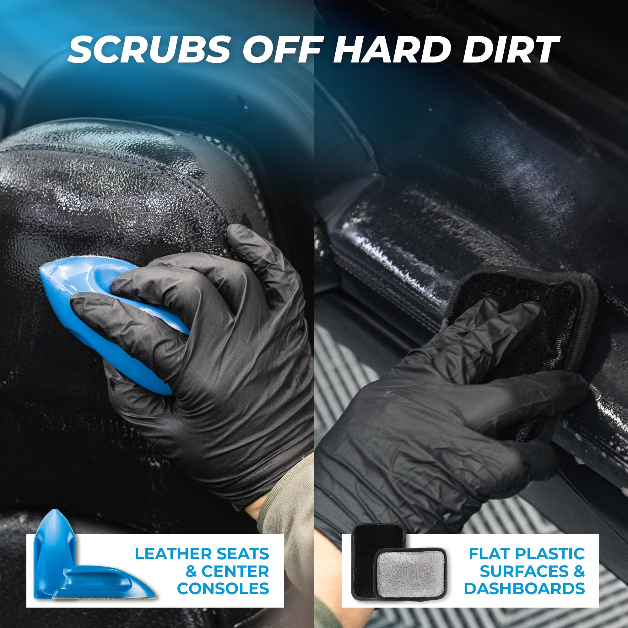 The Rag Company - Complete Leather & Interior Car Cleaning Kit - Includes Glass and Interior Cleaners, Leather Care, Microfiber Towels, Brushes and Scrubbers, Cloths, Applicators - 33 Item Set - Image 4