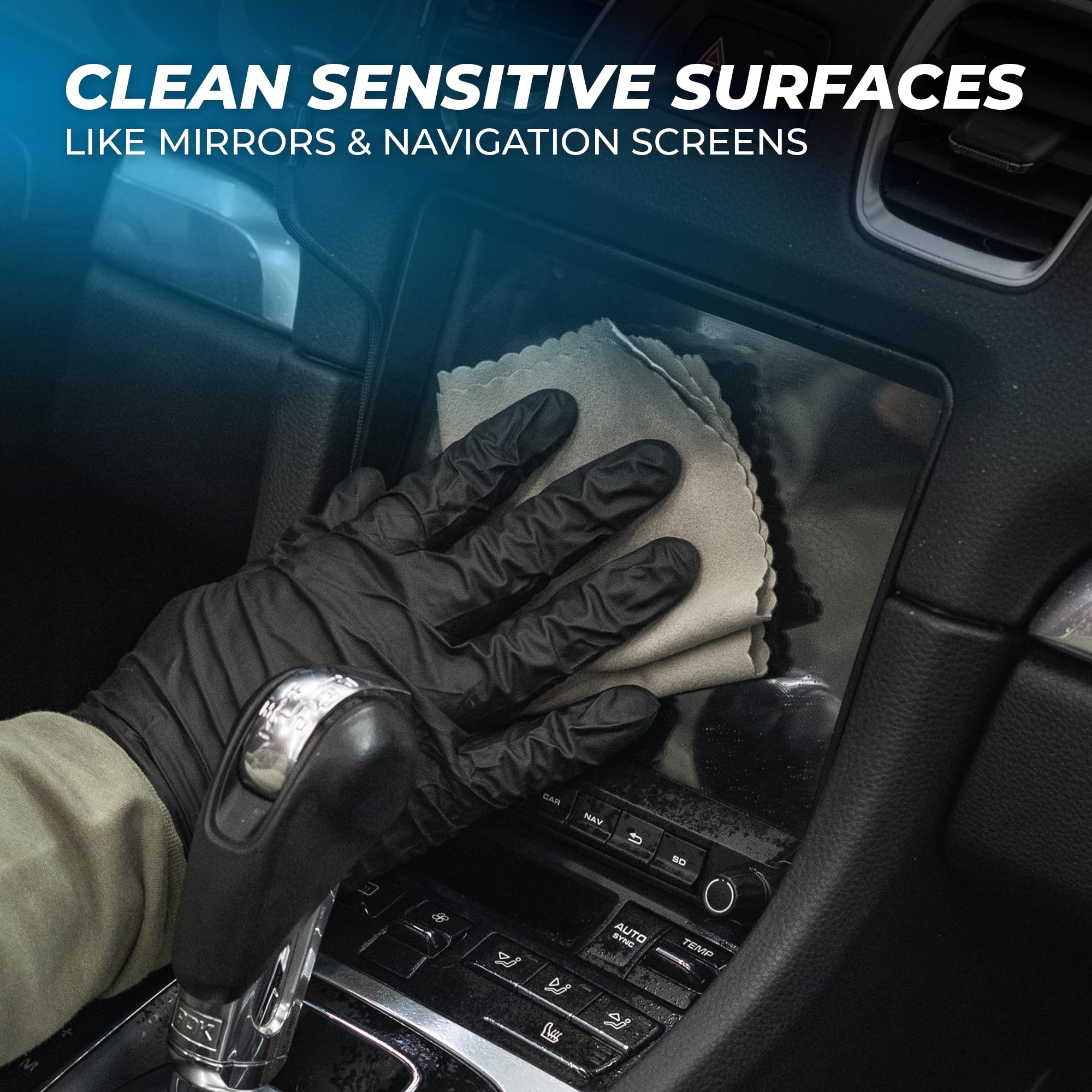 The Rag Company - Complete Leather & Interior Car Cleaning Kit - Includes Glass and Interior Cleaners, Leather Care, Microfiber Towels, Brushes and Scrubbers, Cloths, Applicators - 33 Item Set - Image 7