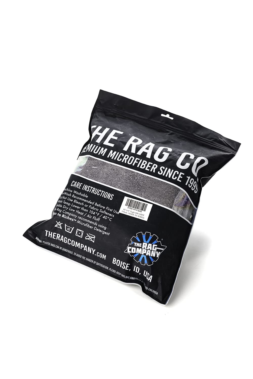 The Rag Company - Eagle Edgeless 600 - Professional Korean 70/30 Blend Super Plush, Microfiber Auto Detailing Towels, Buffing & Polishing, 600gsm, 16in x 16in, Dark Grey (3-Pack) - Image 5